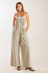 JUST THE BEGINNING WOVEN JUMPSUIT - Flying Tomato - Flyclothing LLC