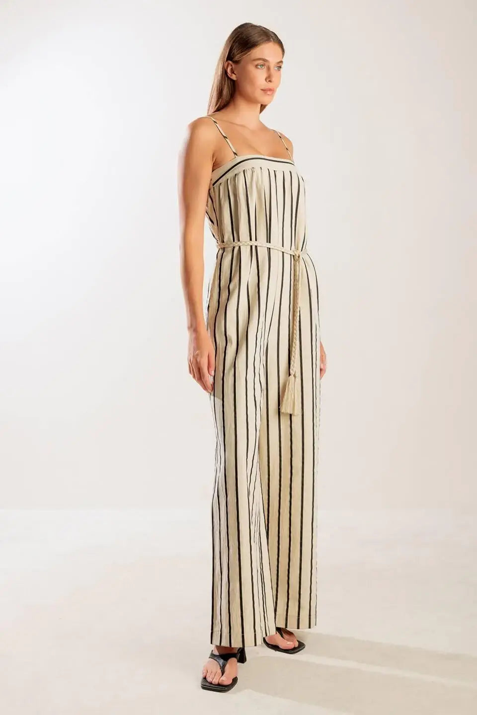 JUST THE BEGINNING WOVEN JUMPSUIT - Flying Tomato - Flyclothing LLC