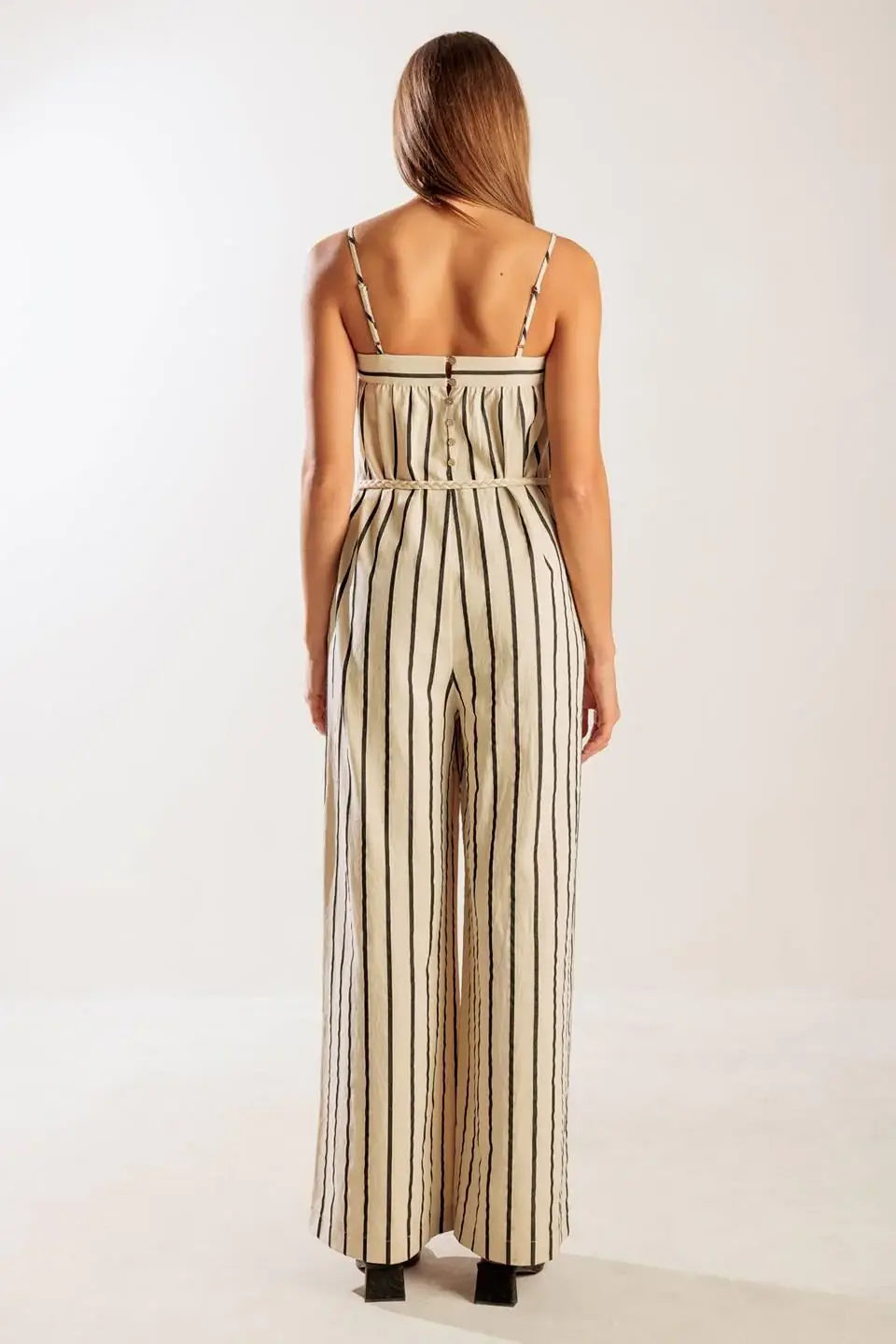 JUST THE BEGINNING WOVEN JUMPSUIT - Flying Tomato - Flyclothing LLC