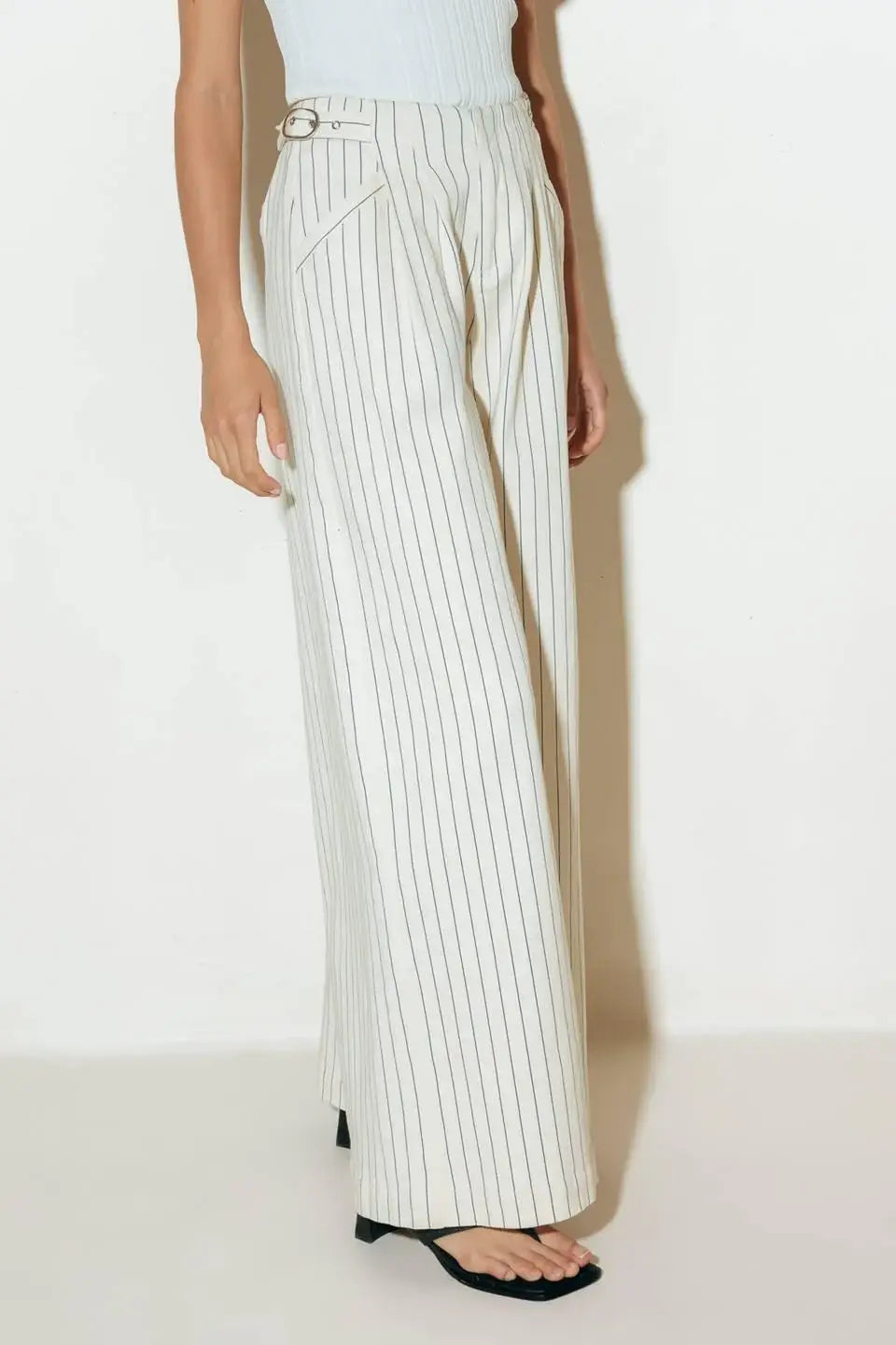 COFFEE RUN STRIPED WOVEN PANTS - Flying Tomato - Flyclothing LLC