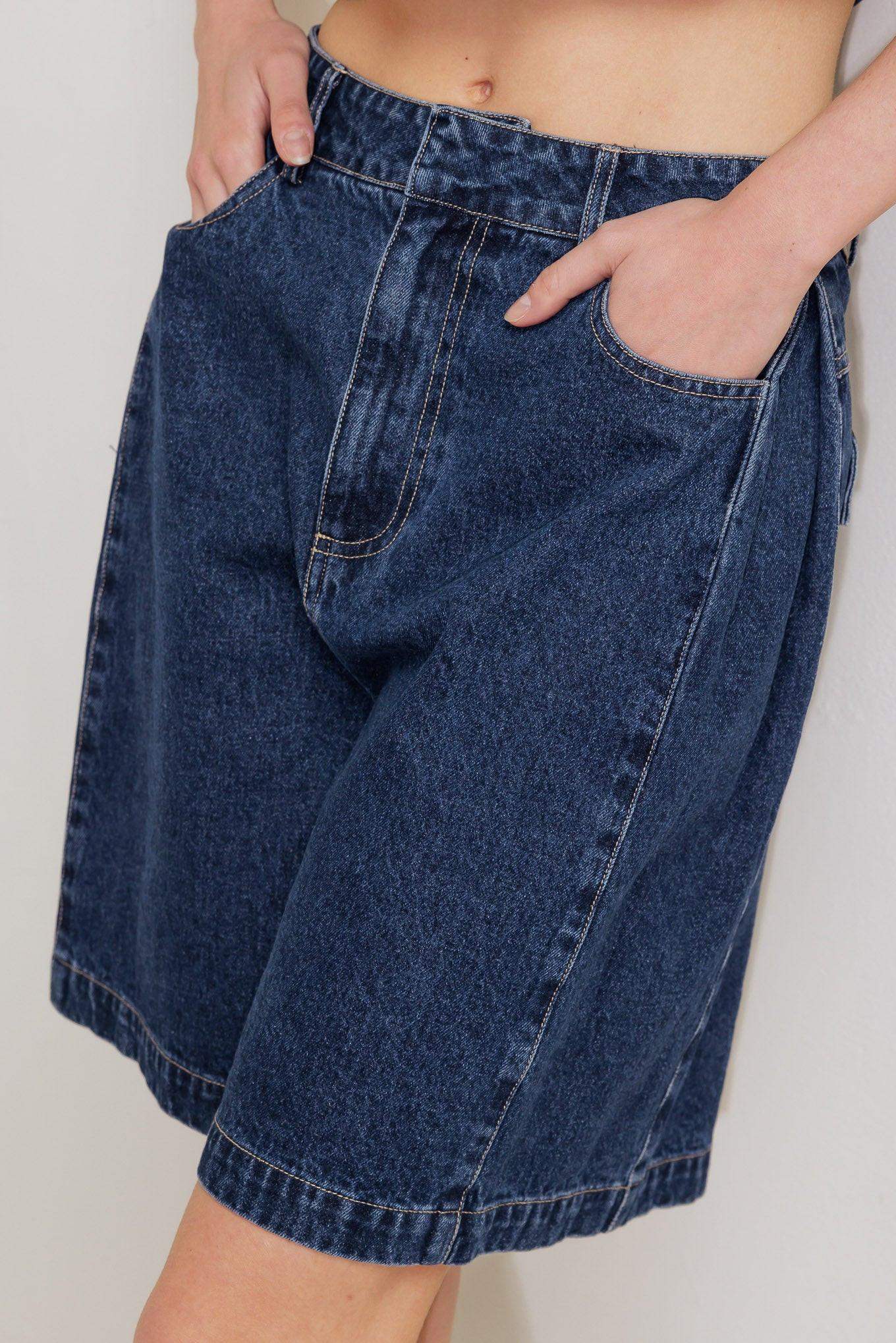 COFFEE PETAL DENIM SHORT - Flying Tomato - Flyclothing LLC