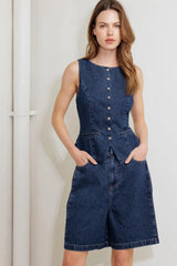 COFFEE PETAL DENIM SHORT - Flying Tomato - Flyclothing LLC