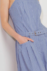 FRESH PETAL BLUE WOVEN JUMPSUIT - Flying Tomato - Flyclothing LLC