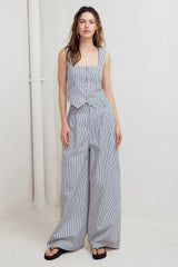 COASTAL CHIC WOVEN PANTS - Flying Tomato - Flyclothing LLC