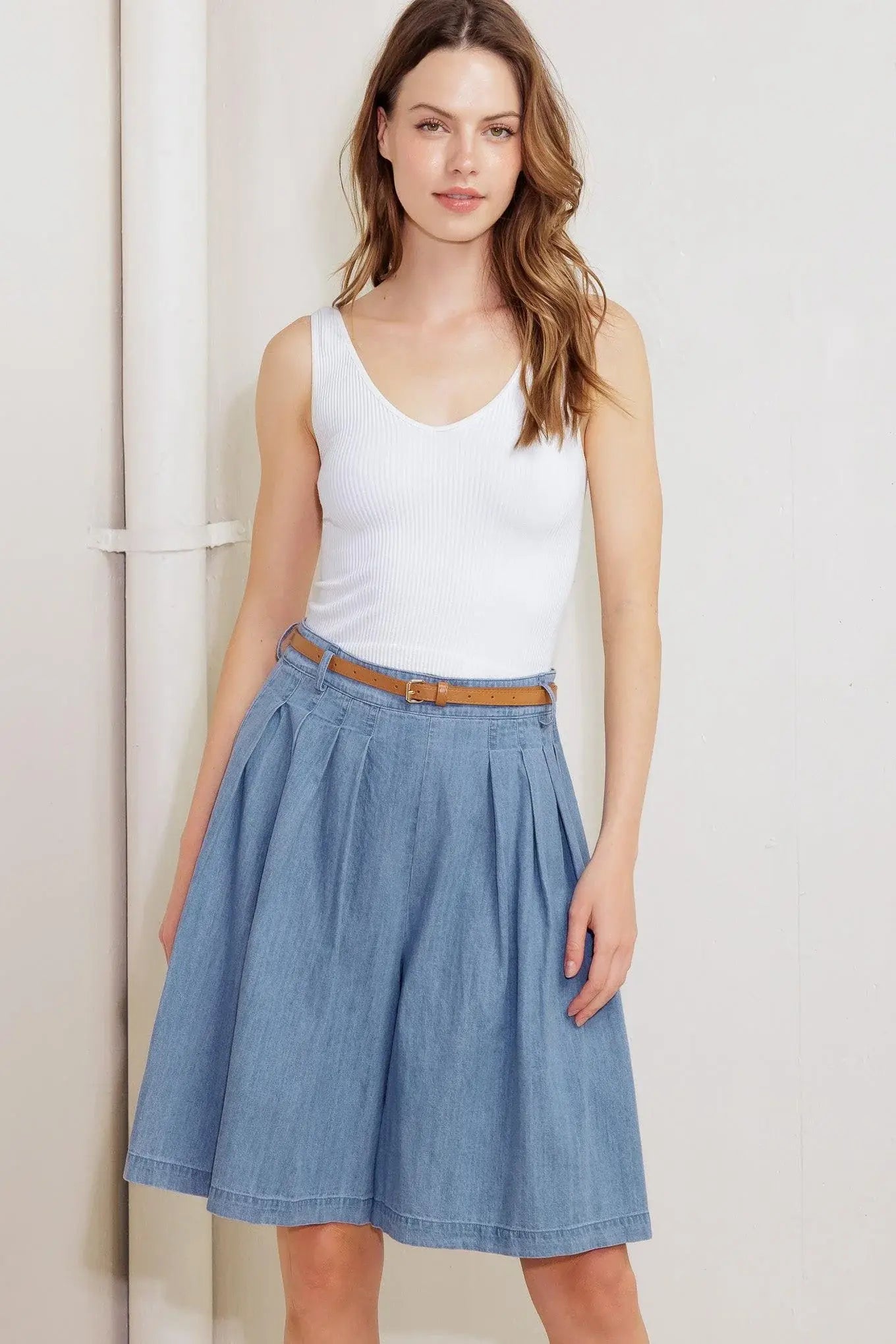 SERENITY HILL CHAMBRAY SHORT - Flying Tomato - Flyclothing LLC