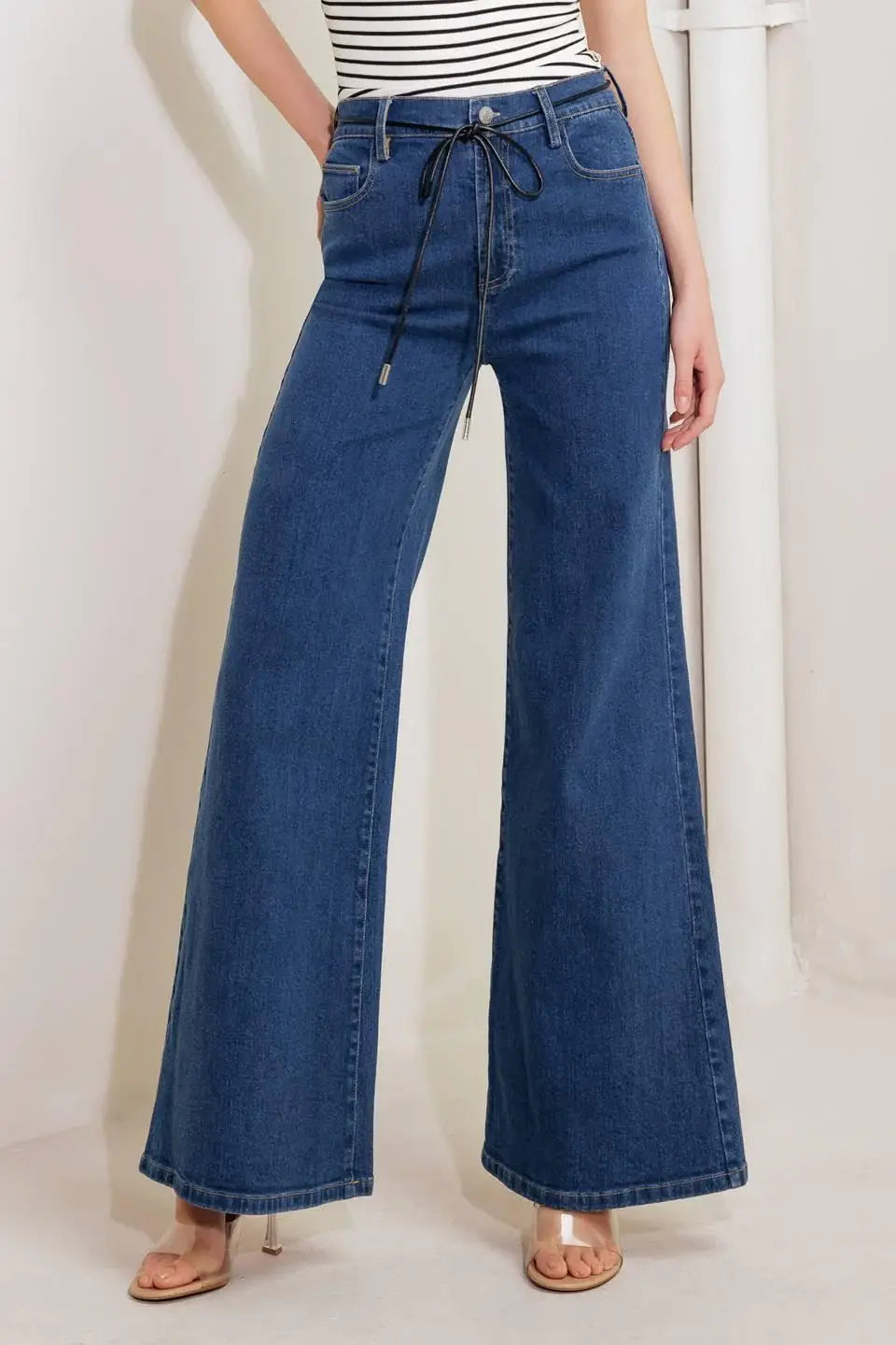 DREAM STATE BLUE DENIM PANTS - Flying Tomato - Flyclothing LLC
