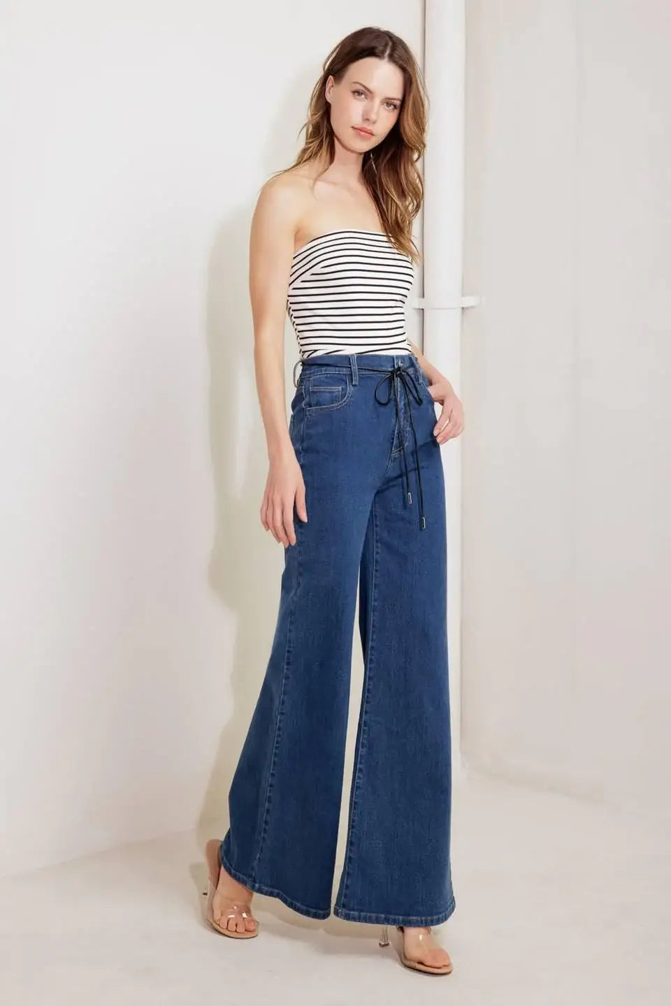 DREAM STATE BLUE DENIM PANTS - Flying Tomato - Flyclothing LLC