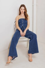 DREAM STATE BLUE DENIM PANTS - Flying Tomato - Flyclothing LLC