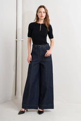 URBAN PANEL DENIM PANTS - Flying Tomato - Flyclothing LLC