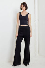 MODERN FLOW BLACK WOVEN PANTS - Flying Tomato - Flyclothing LLC