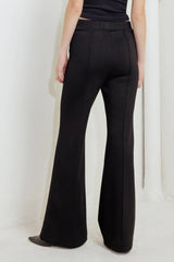 MODERN FLOW BLACK WOVEN PANTS - Flying Tomato - Flyclothing LLC