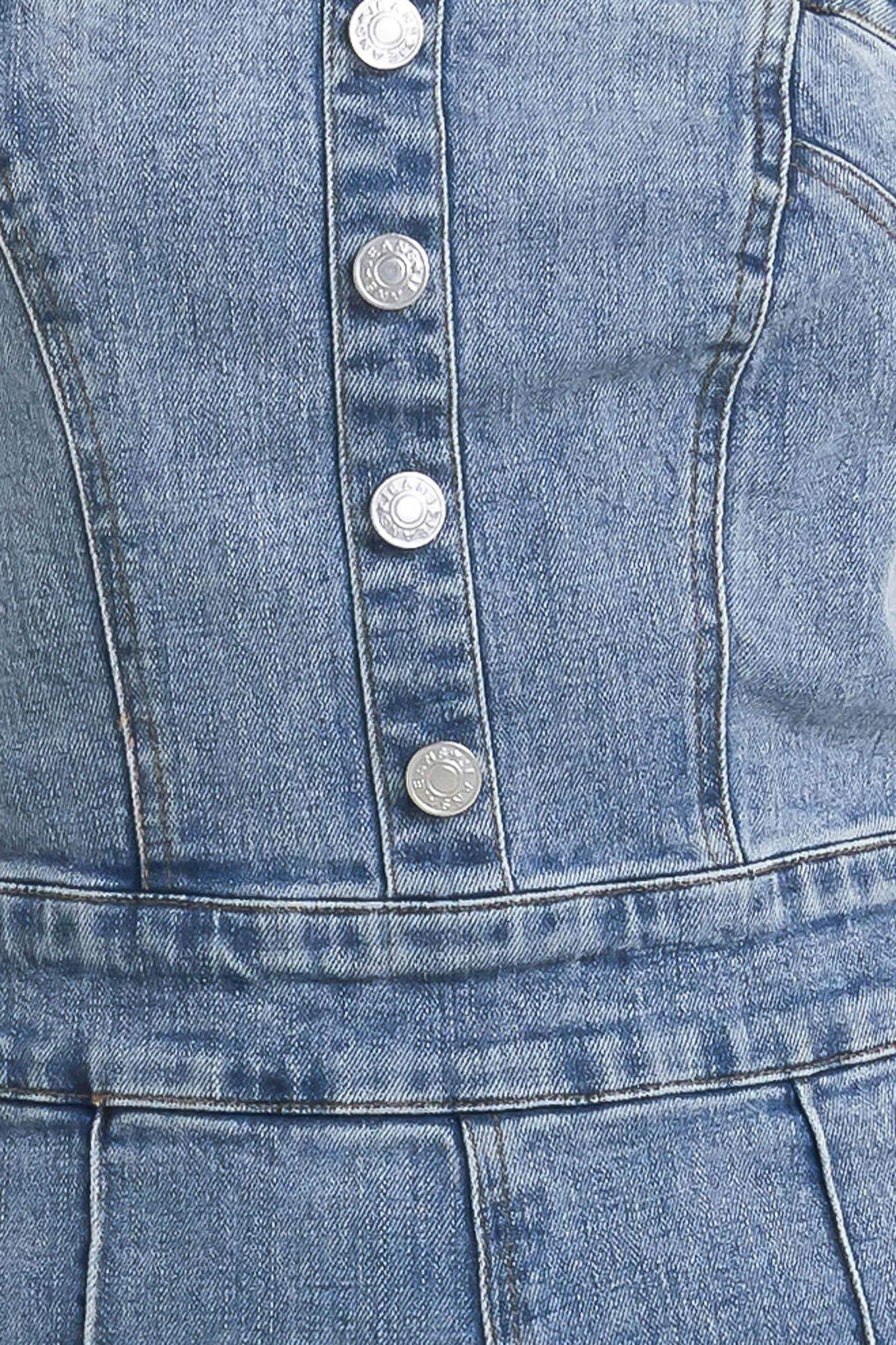 URBAN STRAPLESS DENIM JUMPSUIT - Flying Tomato - Flyclothing LLC