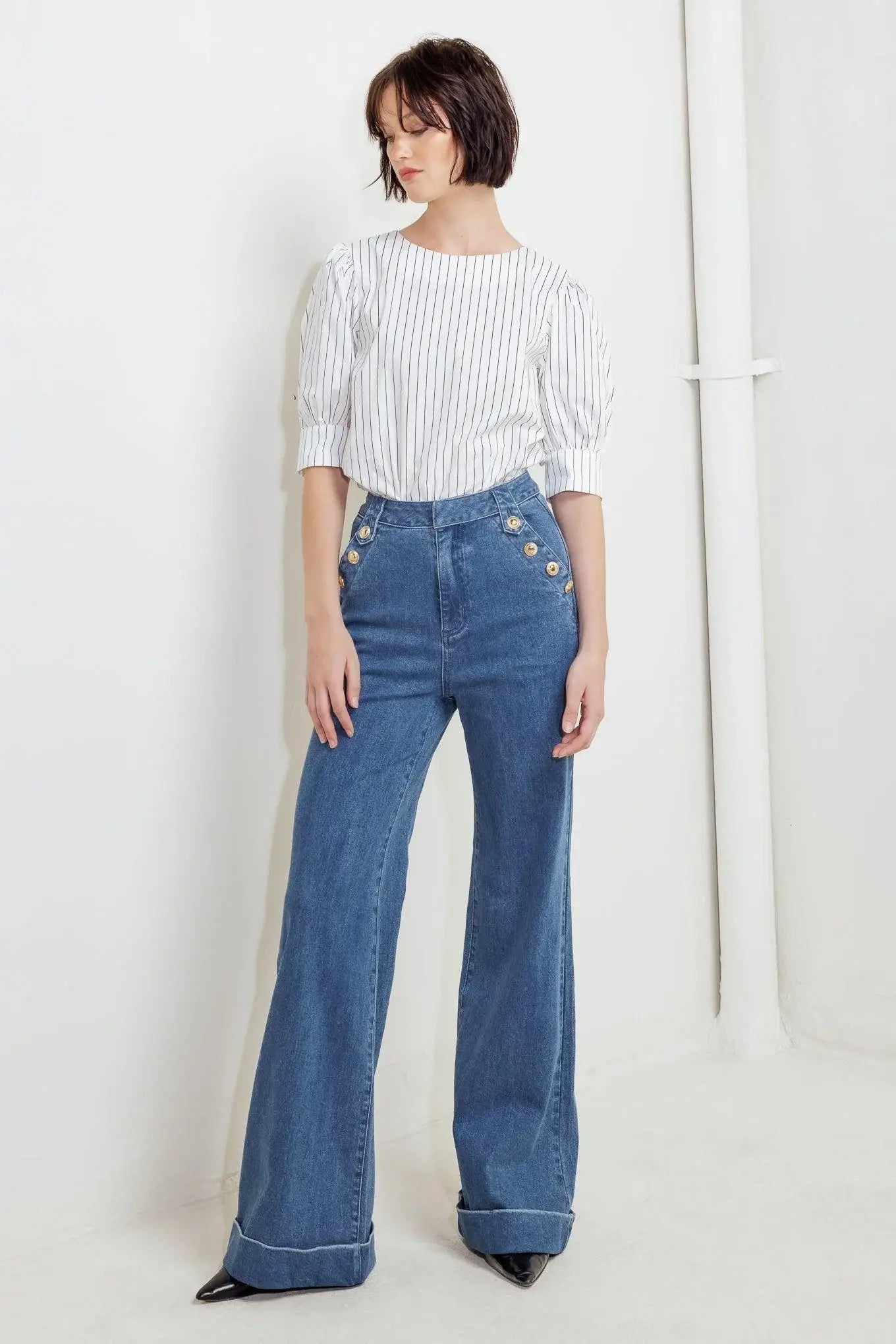 NOSTALGIA FIELD DENIM PANTS - Flying Tomato - Flyclothing LLC