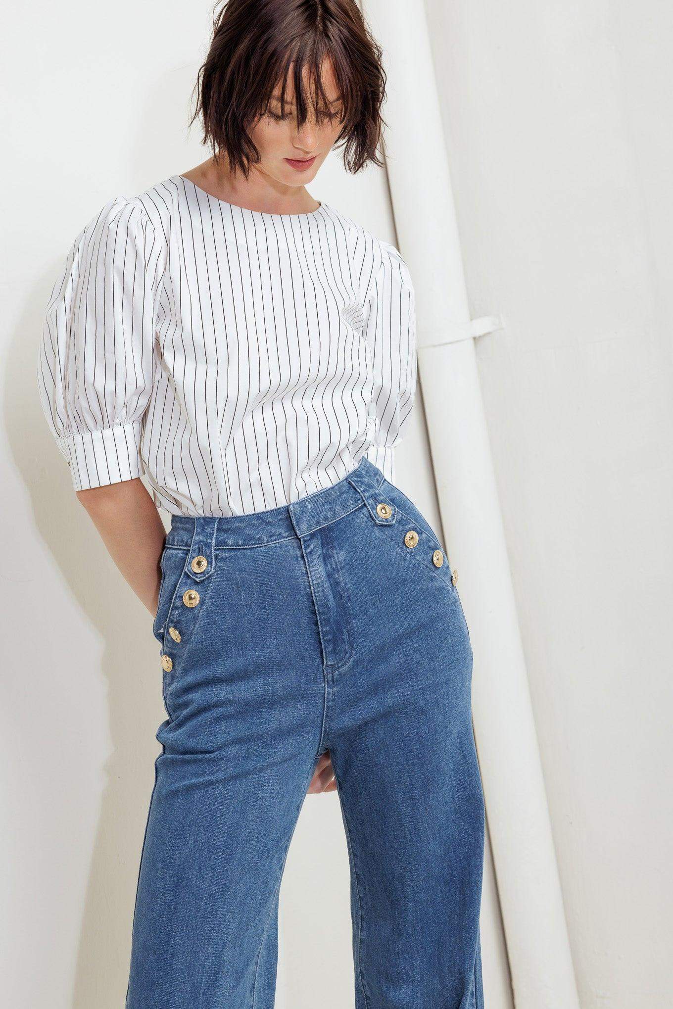 NOSTALGIA FIELD DENIM PANTS - Flying Tomato - Flyclothing LLC