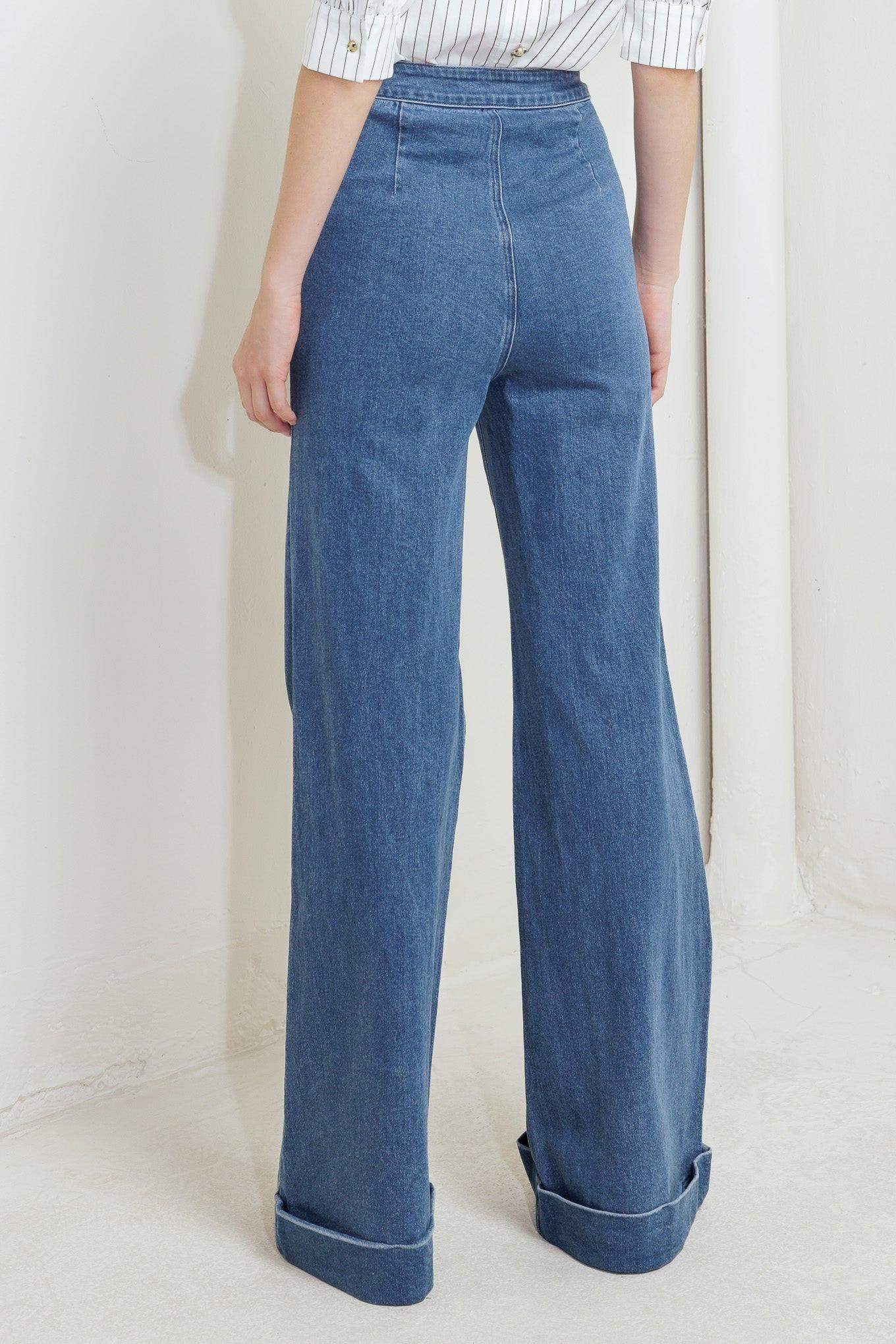 NOSTALGIA FIELD DENIM PANTS - Flying Tomato - Flyclothing LLC