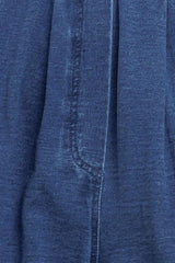 URBAN INDIGO FRENCH TERRY DENIM PANTS - Flying Tomato - Flyclothing LLC