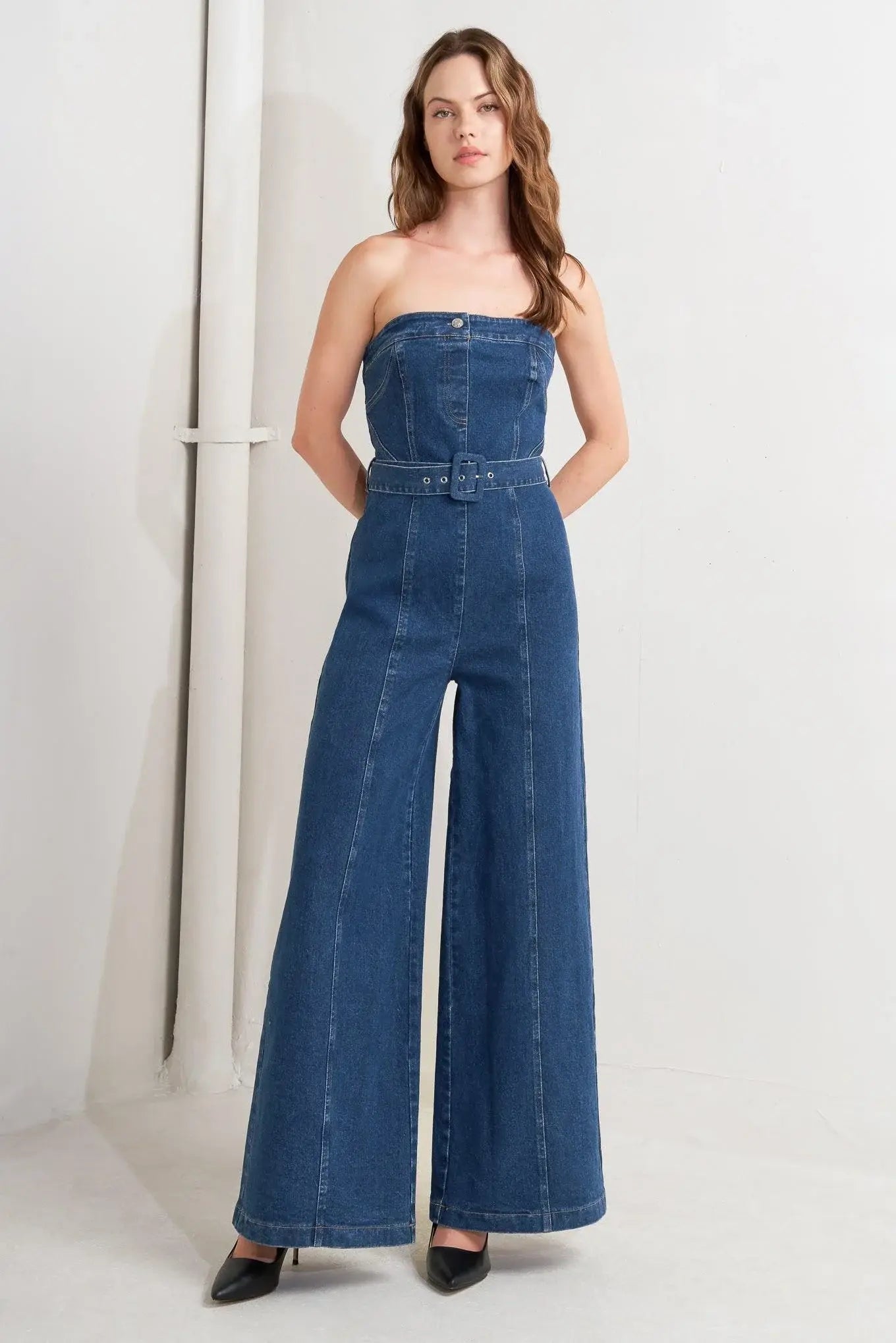 RETRO DIVE DENIM JUMPSUIT - Flying Tomato - Flyclothing LLC