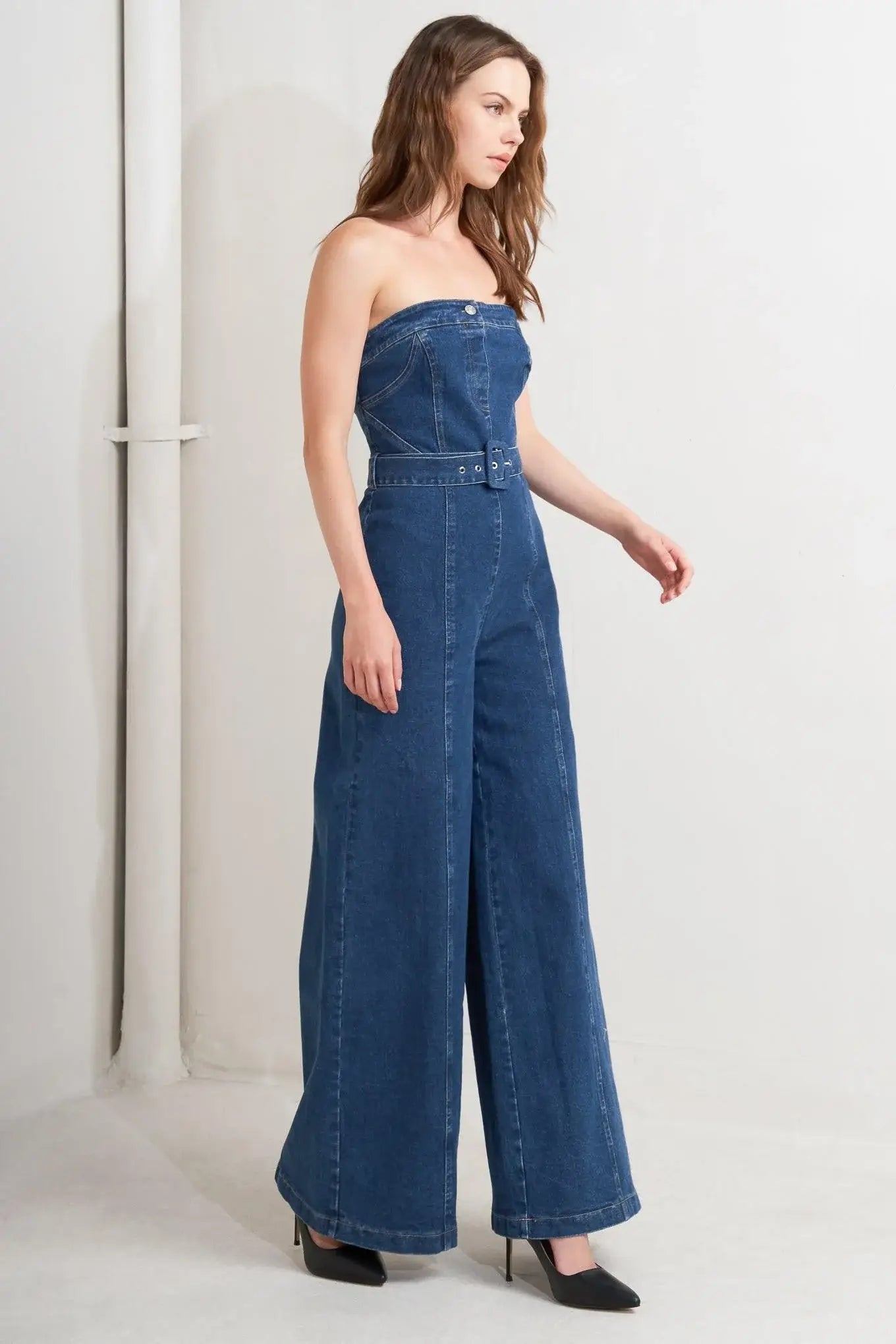 RETRO DIVE DENIM JUMPSUIT - Flying Tomato - Flyclothing LLC