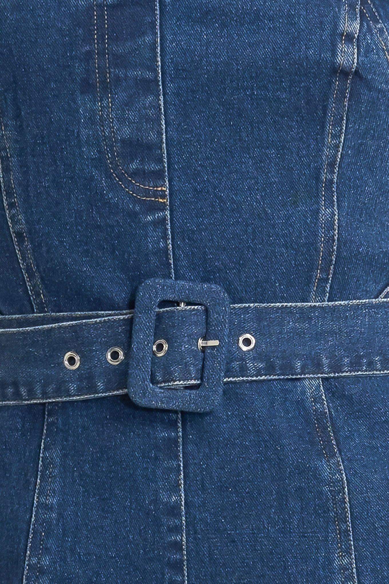 RETRO DIVE DENIM JUMPSUIT - Flying Tomato - Flyclothing LLC