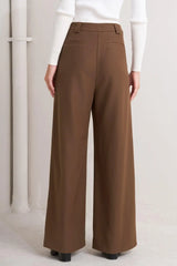 MONDAY FLOW BROWN WOVEN PANTS - Flying Tomato - Flyclothing LLC