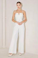 ARCTIC ELEGANCE WOVEN JUMPSUIT - Flying Tomato - Flyclothing LLC