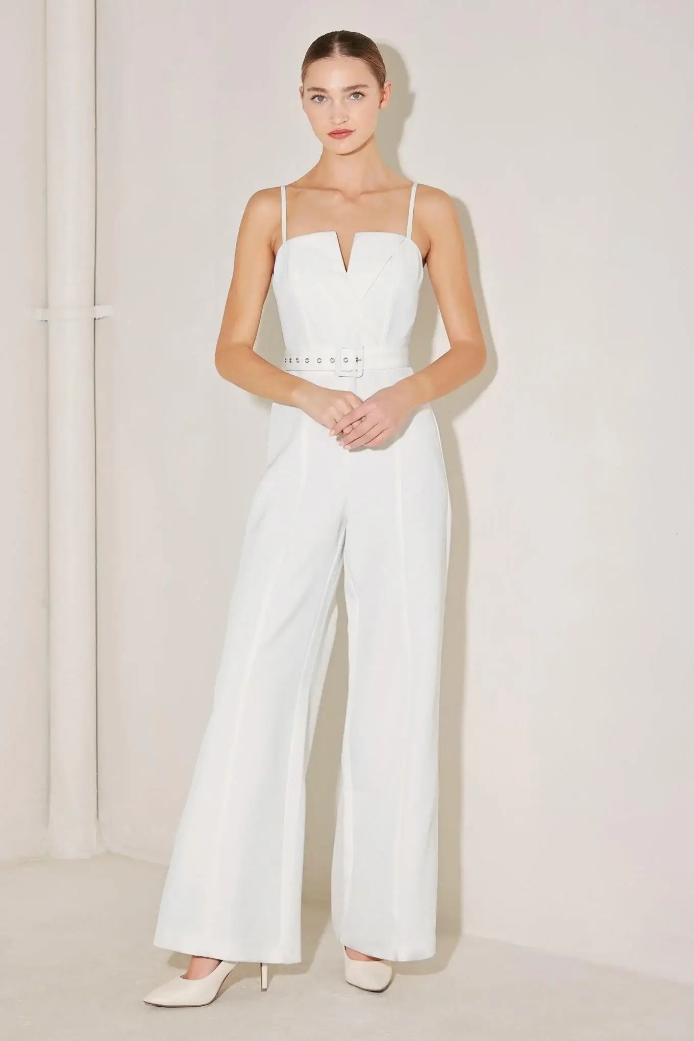 ARCTIC ELEGANCE WOVEN JUMPSUIT - Flying Tomato - Flyclothing LLC