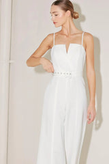 ARCTIC ELEGANCE WOVEN JUMPSUIT - Flying Tomato - Flyclothing LLC