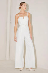 ARCTIC ELEGANCE WOVEN JUMPSUIT - Flying Tomato - Flyclothing LLC