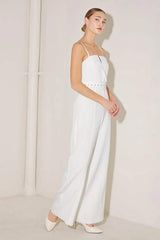 ARCTIC ELEGANCE WOVEN JUMPSUIT - Flying Tomato - Flyclothing LLC