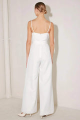 ARCTIC ELEGANCE WOVEN JUMPSUIT - Flying Tomato - Flyclothing LLC