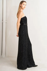 SPARK NOIR TWEED JUMPSUIT - Flying Tomato - Flyclothing LLC