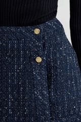 PARISIAN NAVY TWEED SKORT - Flying Tomato - Flyclothing LLC