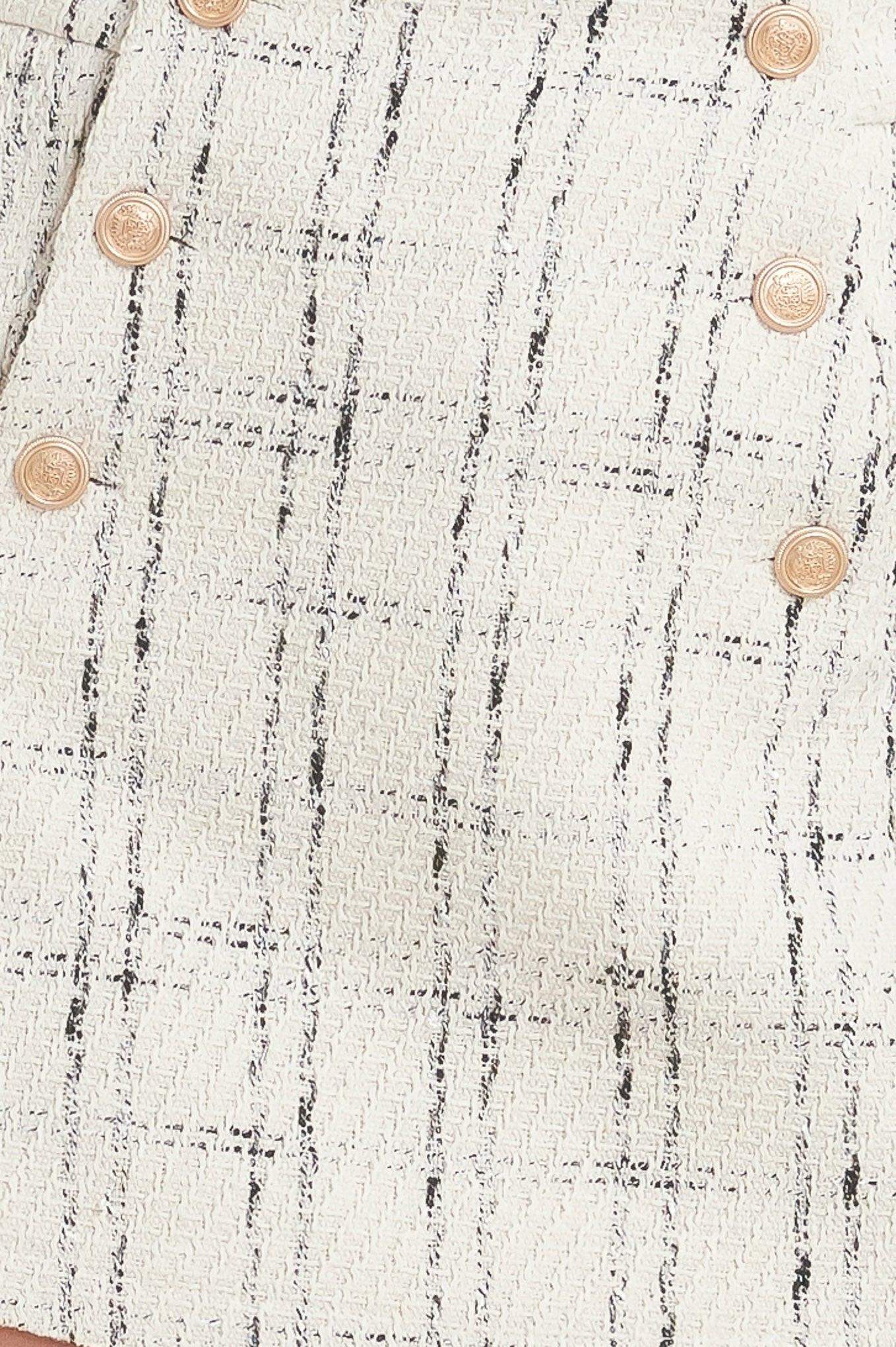 PARIS BOUND WOVEN TWEED SKORT - Flying Tomato - Flyclothing LLC