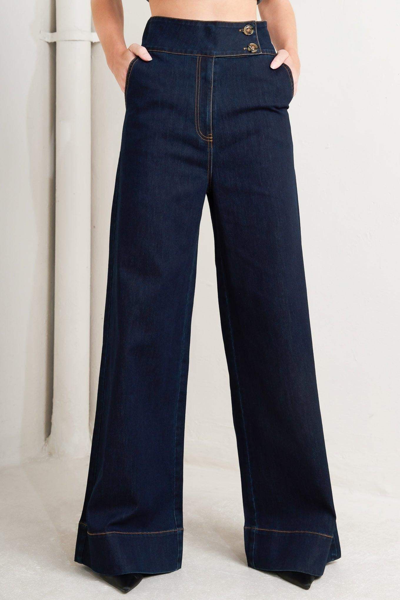 EURO CITY DENIM PANTS - Flying Tomato - Flyclothing LLC
