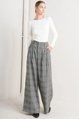 NEW AGE WOVEN PLAID PANTS - Flying Tomato - Flyclothing LLC
