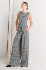 NEW AGE WOVEN PLAID PANTS - Flying Tomato - Flyclothing LLC