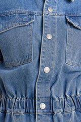 RELAX UTILITY DENIM JUMPSUIT - Flying Tomato - Flyclothing LLC