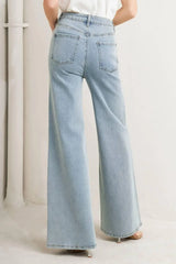 MODERN NEUTRAL DENIM PANTS - Flying Tomato - Flyclothing LLC