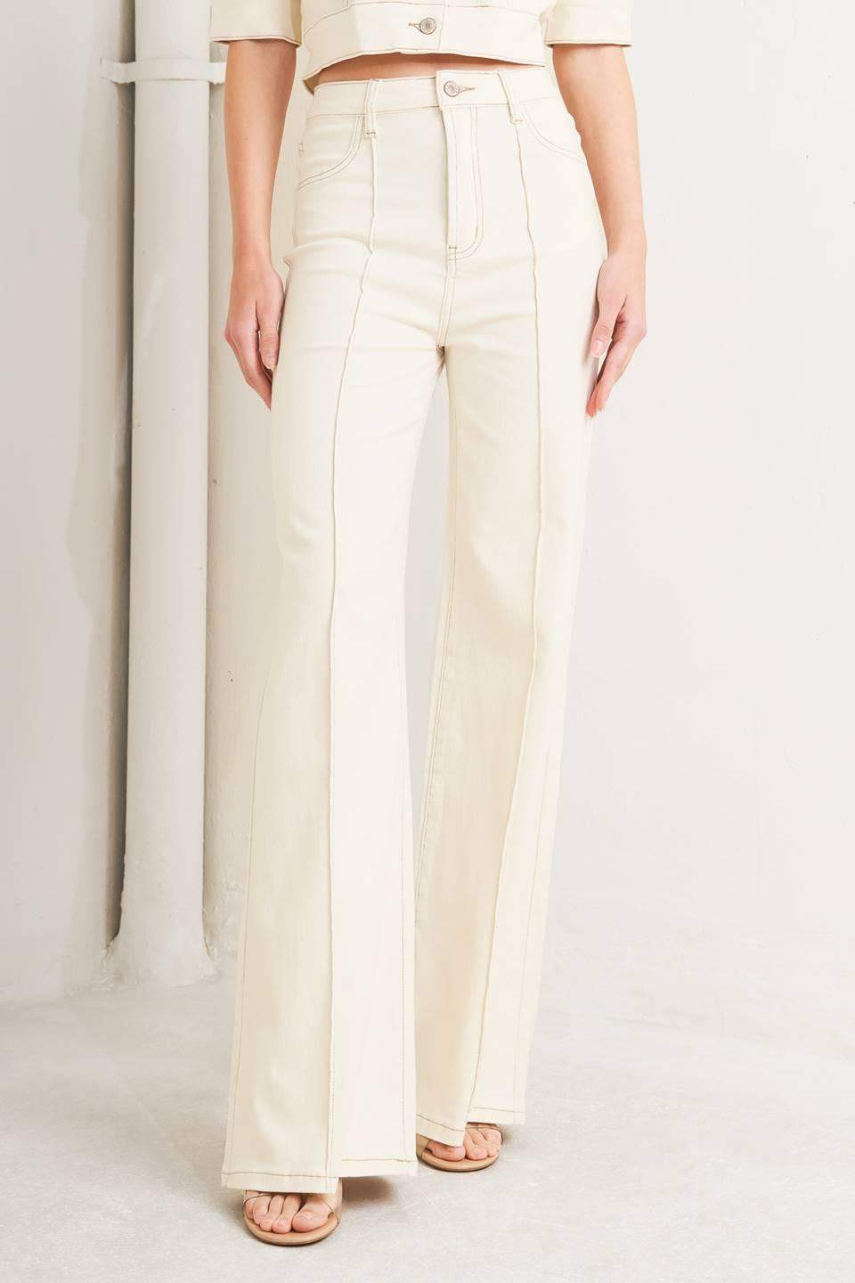 MODERN NEUTRAL TWILL PANTS - Flying Tomato - Flyclothing LLC