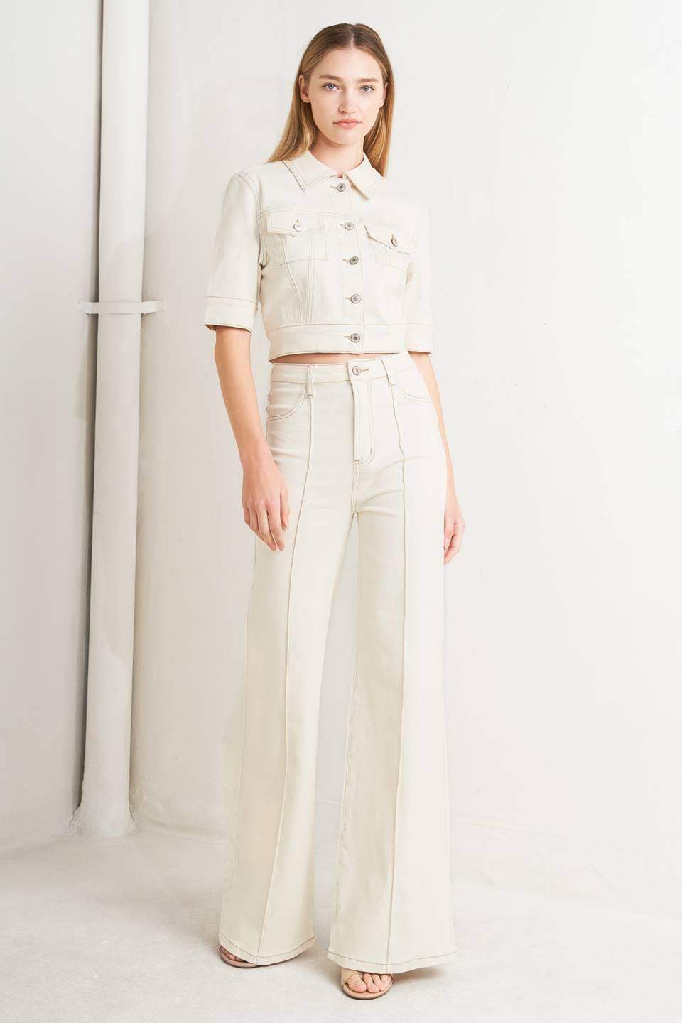 MODERN NEUTRAL TWILL PANTS - Flying Tomato - Flyclothing LLC