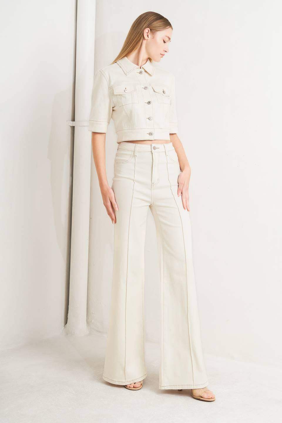 MODERN NEUTRAL TWILL PANTS - Flying Tomato - Flyclothing LLC