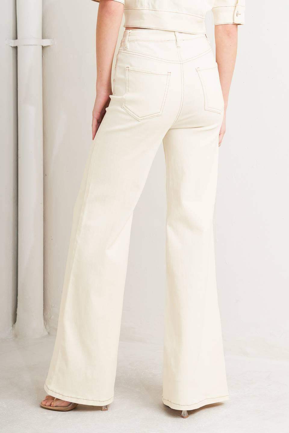 MODERN NEUTRAL TWILL PANTS - Flying Tomato - Flyclothing LLC