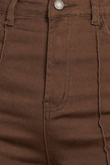 EFFORTLESS EDGE BROWN TWILL PANTS - Flying Tomato - Flyclothing LLC