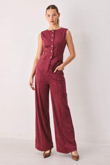 MIDNIGHT MESA STYLE FAUX SUEDE PANTS - Flying Tomato - Flyclothing LLC