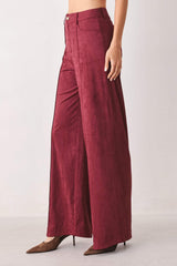 MIDNIGHT MESA STYLE FAUX SUEDE PANTS - Flying Tomato - Flyclothing LLC
