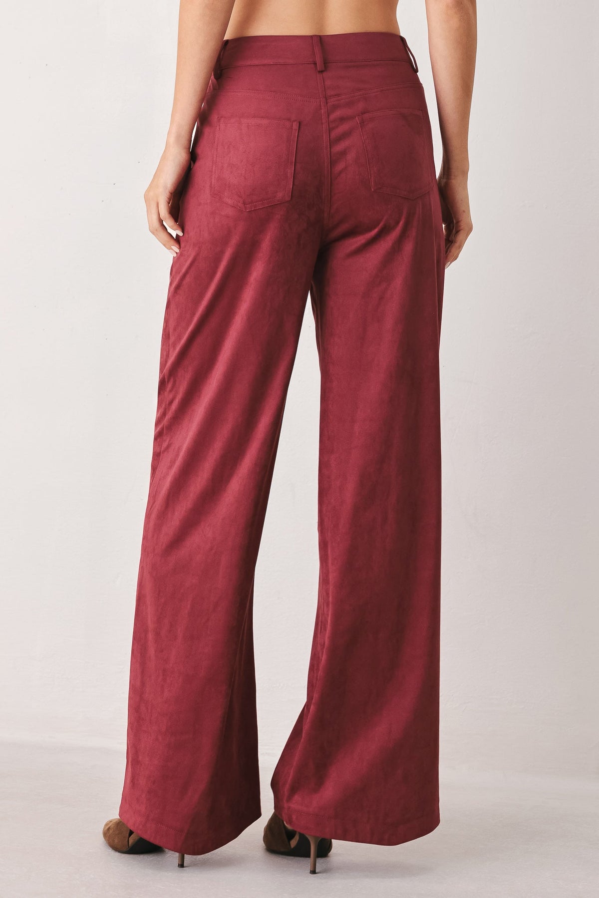 MIDNIGHT MESA STYLE FAUX SUEDE PANTS - Flying Tomato - Flyclothing LLC