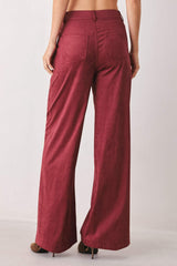 MIDNIGHT MESA STYLE FAUX SUEDE PANTS - Flying Tomato - Flyclothing LLC