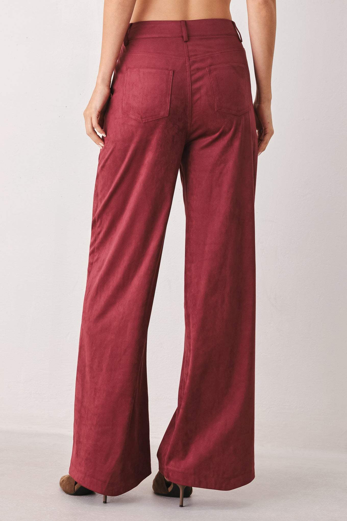 MIDNIGHT MESA STYLE FAUX SUEDE PANTS - Flying Tomato - Flyclothing LLC