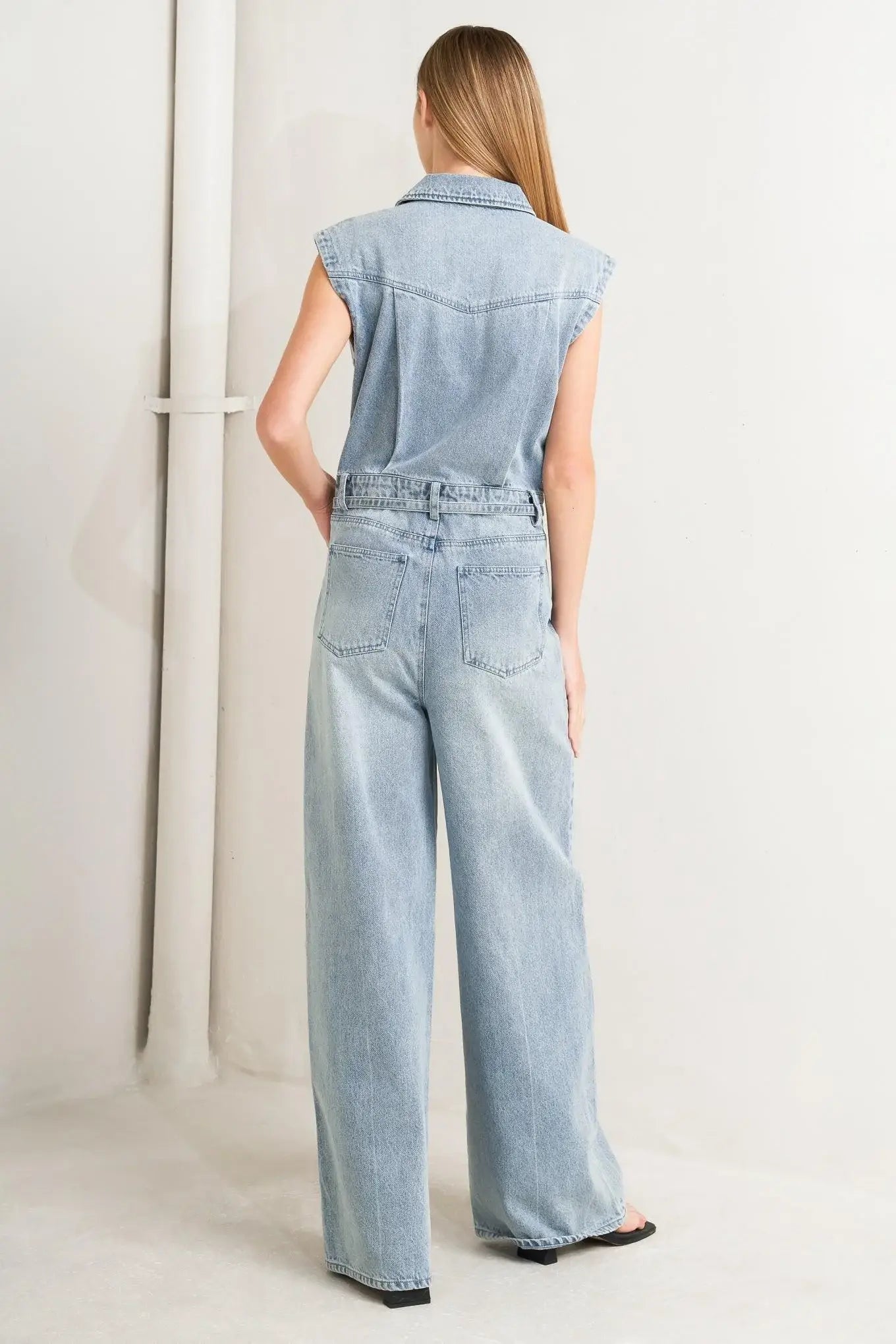 ON MY WAY DENIM JUMPSUIT - Flying Tomato - Flyclothing LLC