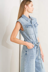 ON MY WAY DENIM JUMPSUIT - Flying Tomato - Flyclothing LLC